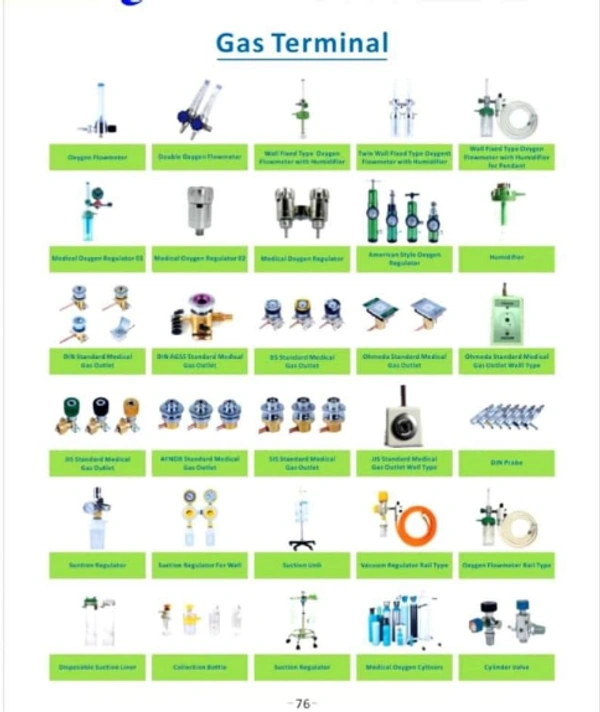 Hospital Gas Terminal/Flow Meter/Oxygen Regulator